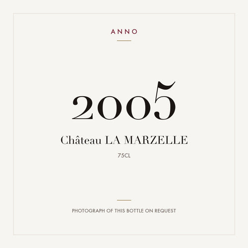 Chateau La Marzelle Saint-Emilion Grand Cru 2005 AOC 15l — ANNOヴィンテージカード。実際のボトルの写真はご要望に応じてご用意します