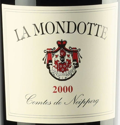 Chateau La Mondotte Saint-Emilion 2000 AOC 0,75l — vinetiket