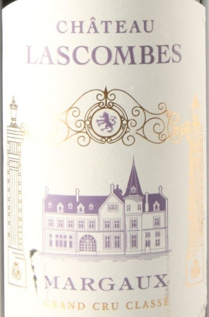 Chateau Lascombes Margaux AOC — wine label, illustrative image