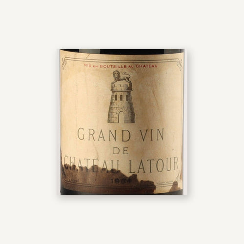 Chateau Latour Pauillac 1964 AOC 0,75l — Weinetikett