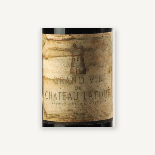 Chateau Latour Pauillac 1978 AOC 0,75l — Weinetikett
