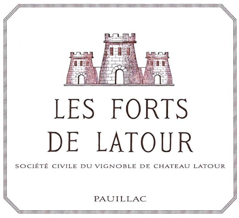 Chateau Latour Les Forts de Latour Pauillac 2012 AOC 0,75l — étiquette du vin, image indicative
