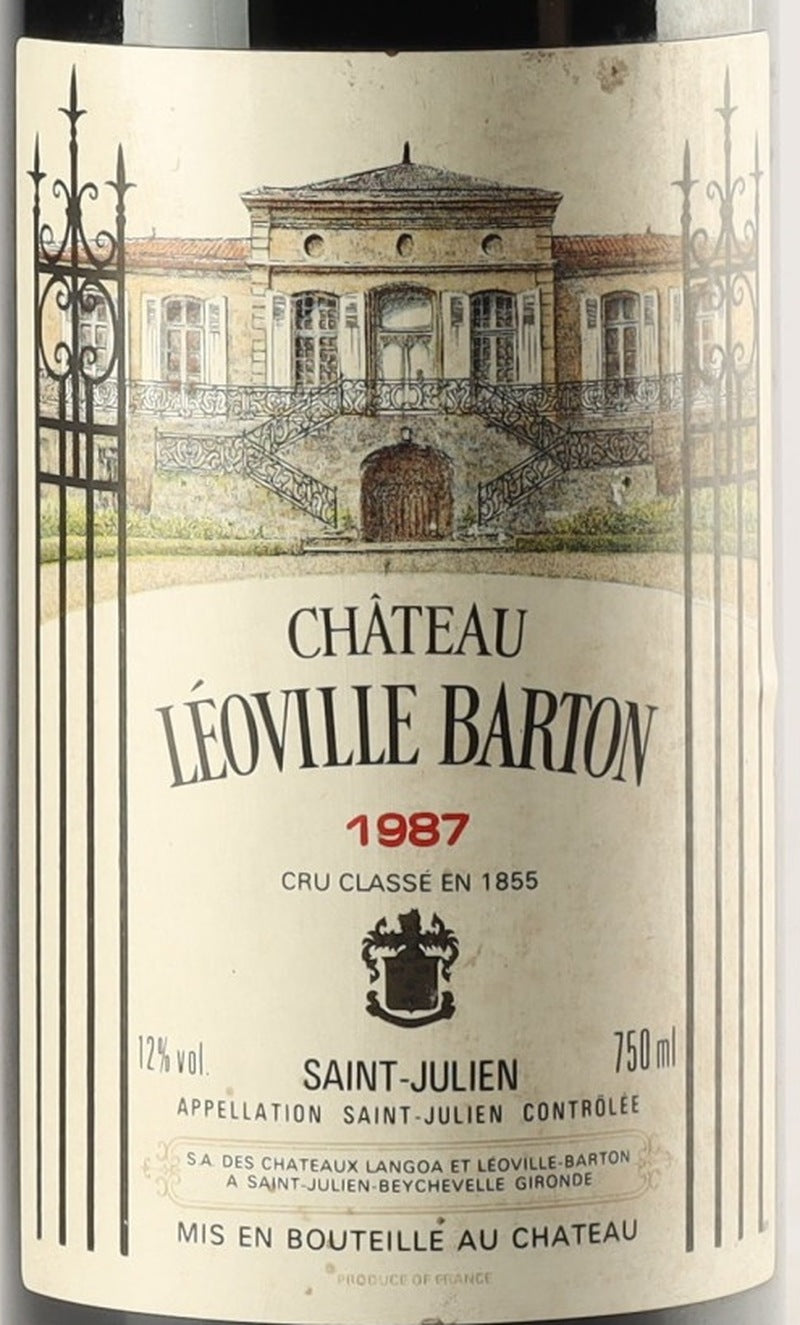 Chateau Leoville Barton Saint-Julien 1987 AOC — wine label