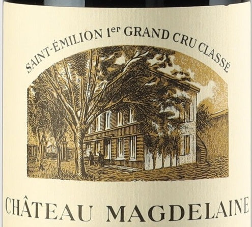 Chateau Magdelaine Saint-Emilion 1996 AOC 0,75l — Weinetikett, Beispielbild
