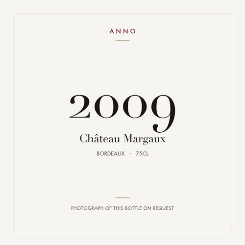 Chateau Margaux Margaux 2009 AOC 0,75l — ANNO vintage card; photograph of the actual bottle available on request