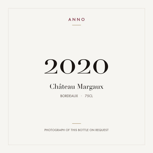 Chateau Margaux Margaux 2020 AOC 0,75l — ANNO vintage card; photograph of the actual bottle available on request