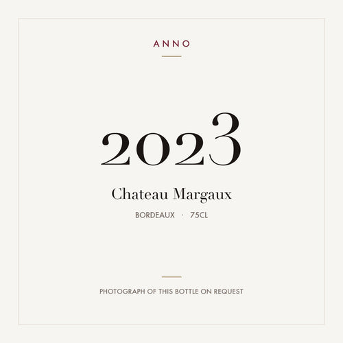 Chateau Margaux Margaux 2023 AOC 0,75l — ANNO-årgangskort; foto af den faktiske flaske på forespørgsel