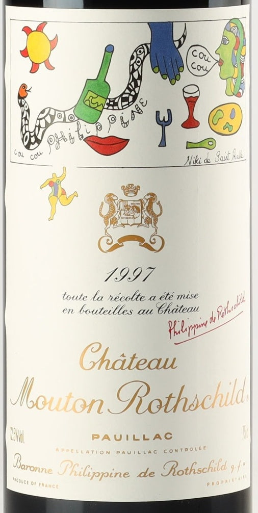 Chateau Mouton Rothschild Pauillac 1997 AOC — vinetiket