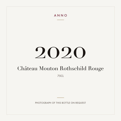 Chateau Mouton Rothschild Pauillac 2020 AOC 0,75l — ANNO vintage card; photograph of the actual bottle available on request
