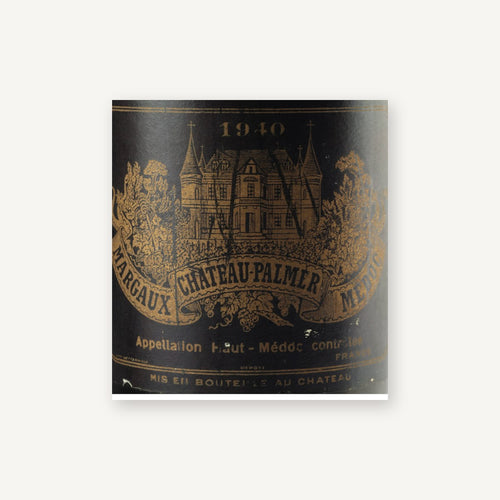 Chateau Palmer Margaux 1940 AOC 0,75l — этикетка вина