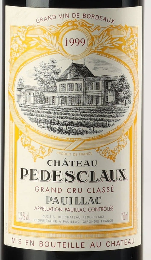 Chateau Pedesclaux Pauillac 1999 AOC — wine label