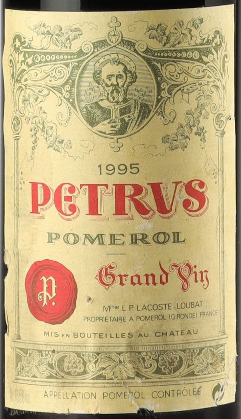 Petrus Pomerol 1995 AOC — rótulo do vinho