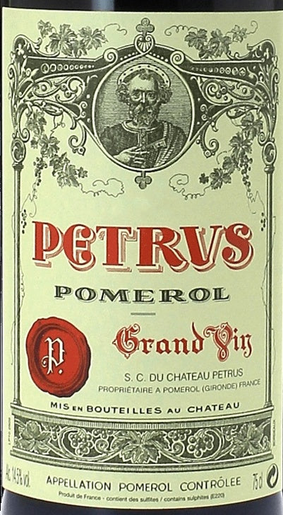 Petrus Pomerol 2003 AOC 0,75l — этикетка вина, иллюстративное изображение