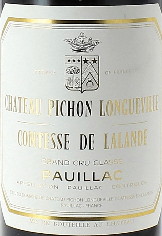 Chateau Pichon Longueville Comtesse de Lalande Pauillac 1996 AOC 0,75l — этикетка вина, иллюстративное изображение