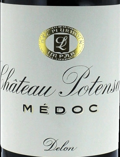Chateau Potensac Medoc AOC — wine label, illustrative image