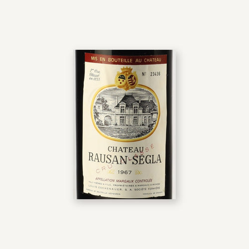 Chateau Rauzan-Segla Margaux 1967 AOC 0,75l — wijnetiket