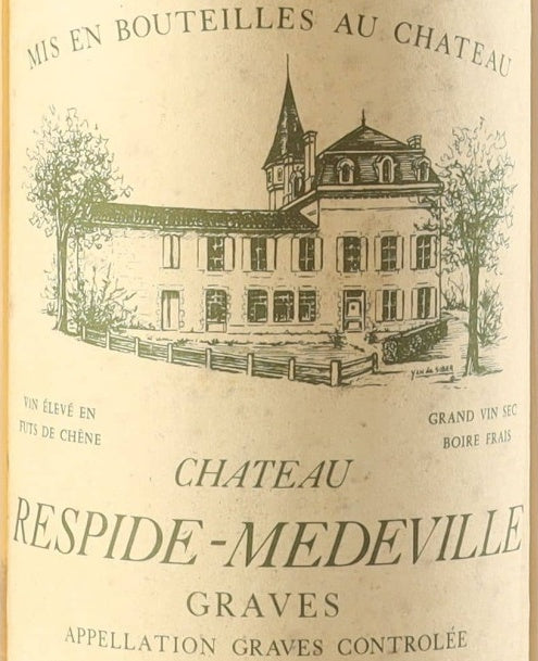 Chateau Respide-Medeville Graves AOC — wine label, illustrative image