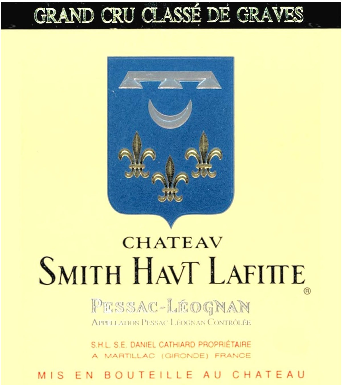 Chateau Smith Haut Lafitte Pessac-Leognan 2005 AOC 0,75l — ワインラベル（参考画像）