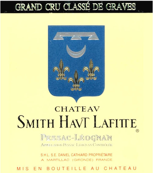 Chateau Smith Haut Lafitte Pessac-Leognan AOC — wine label, illustrative image
