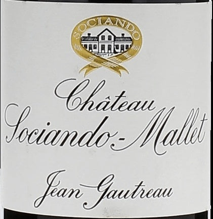 Chateau Sociando-Mallet Haut-Medoc 2015 AOC 0,75l — wine label, illustrative image