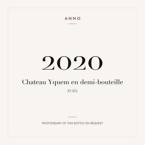 Chateau d'Yquem Sauternes 2020 AOC 0,375l — ANNO vintage card; photograph of the actual bottle available on request