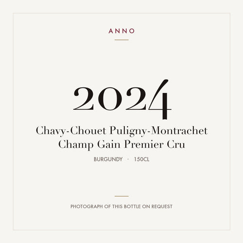 Chavy-Chouet Puligny-Montrachet Champ Gain Premier Cru 2024 1,5l — ANNO-Jahrgangskarte; Foto der tatsächlichen Flasche auf Anfrage