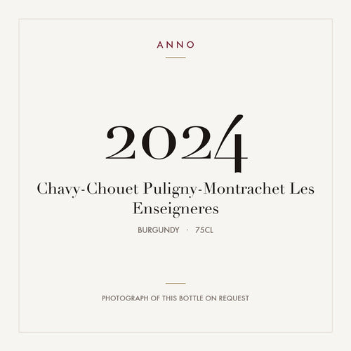 Chavy-Chouet Puligny-Montrachet Les Enseigneres 2024 0,75l — ANNO-årgangskort; foto af den faktiske flaske på forespørgsel