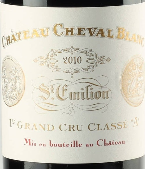 Chateau Cheval Blanc Saint-Emilion 2010 AOC — etichetta del vino