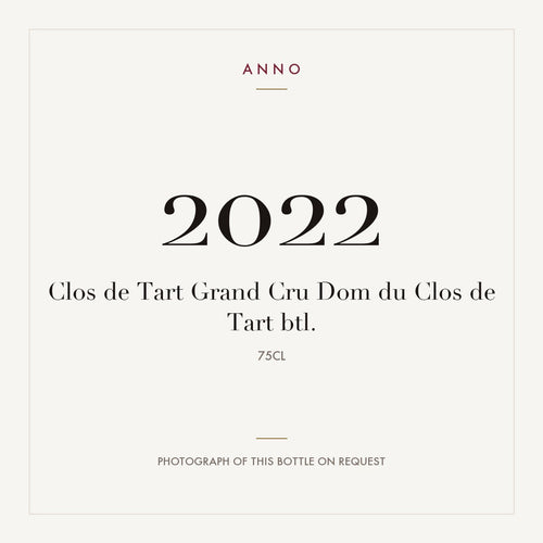 Domaine du Clos de Tart Clos de Tart Grand Cru 2022 AOC 0,75l — carte millésime ANNO ; photo de la bouteille réelle disponible sur demande