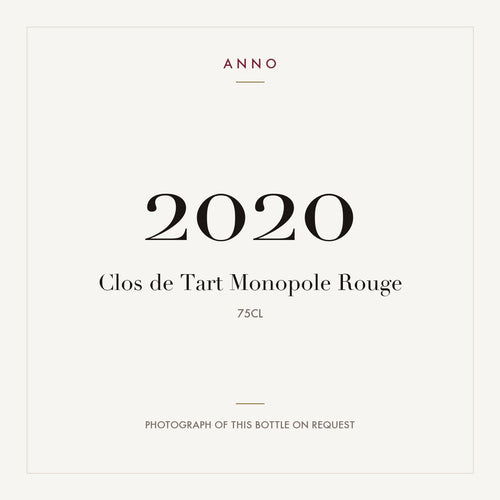 Clos de Tart Clos de Tart Grand Cru Monopole 2020 AOC 0,75l — ANNO vintage card; photograph of the actual bottle available on request
