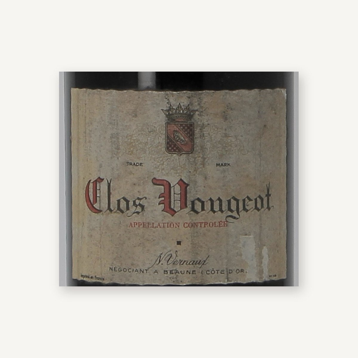 Noemie Vernaux Clos de Vougeot Grand Cru 1964 AOC 1,5l — wine label