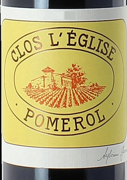 Clos L'Eglise Pomerol 2000 AOC 0,75l — wine label, illustrative image