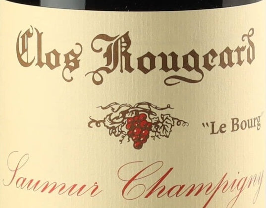 Clos Rougeard Saumur-Champigny Le Bourg 2016 AOC 0,75l — vinetiket, illustrativt billede