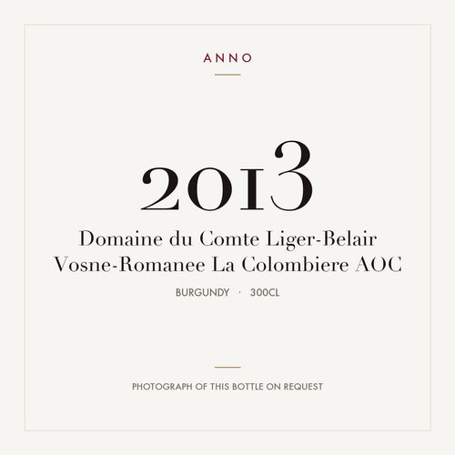 Domaine du Comte Liger-Belair Vosne-Romanee La Colombiere 2013 AOC 3l, 勃根地 — ANNO 年份卡；實際酒瓶照片可應要求提供