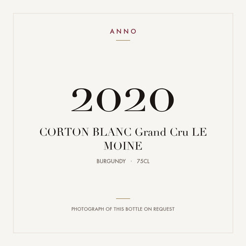 Le Moine Corton Grand Cru Blanc 2020 AOC 0,75l — ANNO vintage card; photograph of the actual bottle available on request