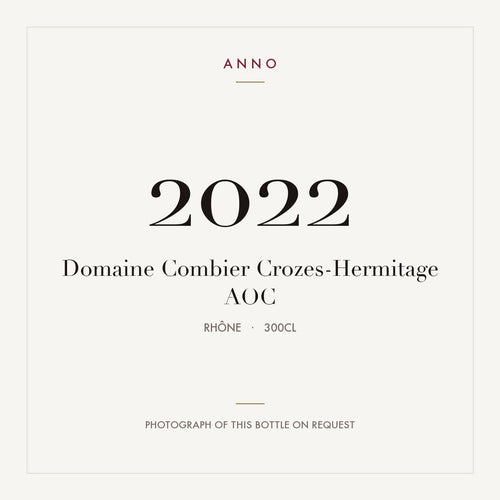 Domaine Combier Crozes-Hermitage 2022 AOC 3l from Rhône — ANNO vintage card; photograph of the actual bottle available on request