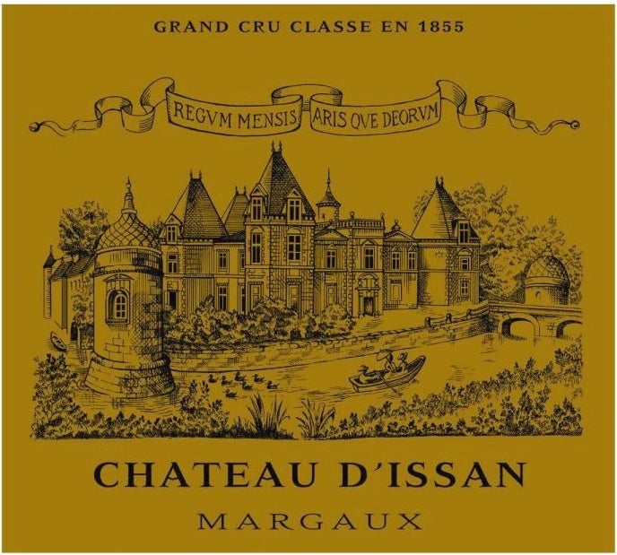 Chateau d'Issan Margaux 1960 AOC 0,75l — étiquette du vin, image indicative