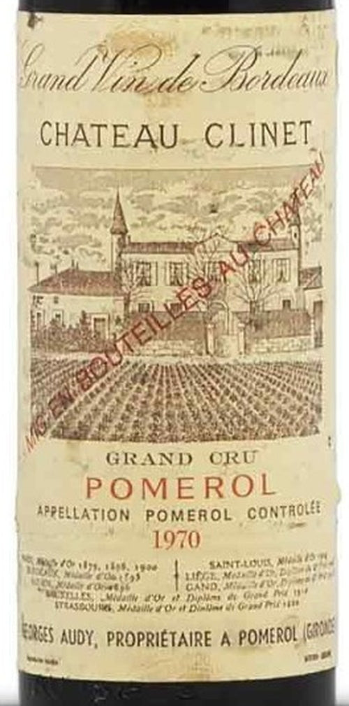 Chateau Clinet Pomerol 1970 AOC — wine label