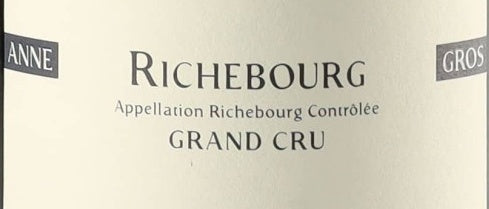 Domaine Anne Gros Richebourg Grand Cru 2019 AOC 0,75l — wine label, illustrative image
