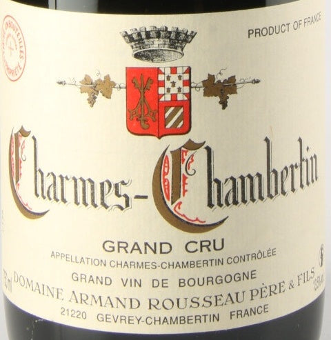 Domaine Armand Rousseau Charmes-Chambertin Grand Cru 2007 AOC 0,75l — ワインラベル（参考画像）