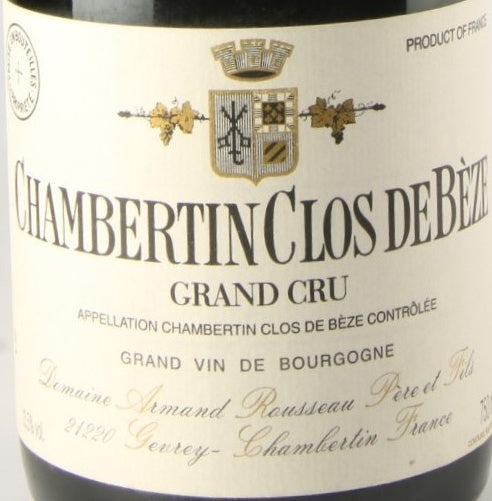 Domaine Armand Rousseau Chambertin Clos de Beze Grand Cru 2017 AOC 0,75l — wijnetiket, illustratieve afbeelding