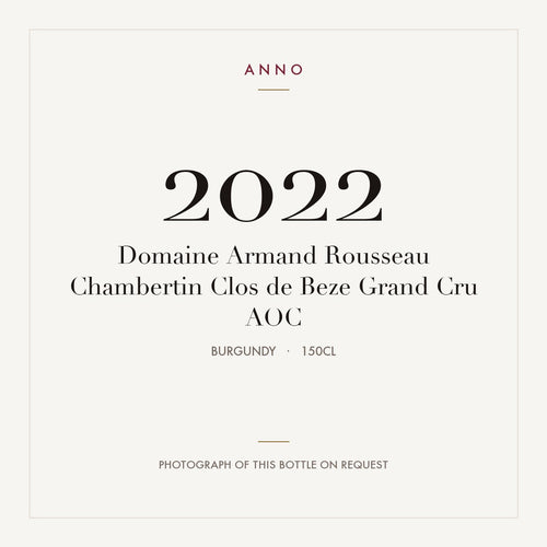 Domaine Armand Rousseau Chambertin Clos de Beze Grand Cru 2022 AOC 1,5l, Бургундия — карточка урожая ANNO; фото настоящей бутылки по запросу