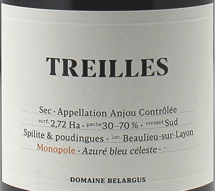 Domaine Belargus Anjou Treilles 2020 AOC 0,75l — wine label, illustrative image