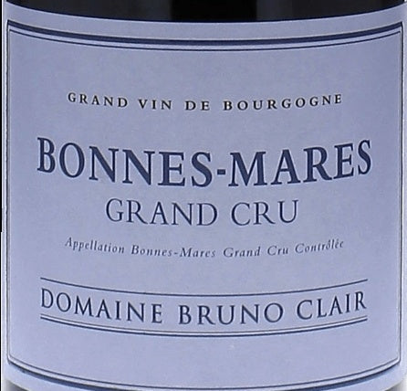 Domaine Bruno Clair Bonnes-Mares Grand Cru 2018 AOC 0,75l — wine label, illustrative image