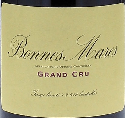 Domaine de la Vougeraie Bonnes-Mares Grand Cru 2022 AOC 0,75l — wine label, illustrative image