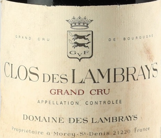 Domaine des Lambrays Morey-Saint-Denis Grand Cru Clos des Lambrays 2006 AOC 0,75l — rótulo do vinho, imagem ilustrativa