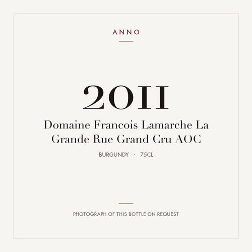 Domaine Francois Lamarche La Grande Rue Grand Cru 2011 AOC 0,75l, 勃根地 — ANNO 年份卡；實際酒瓶照片可應要求提供