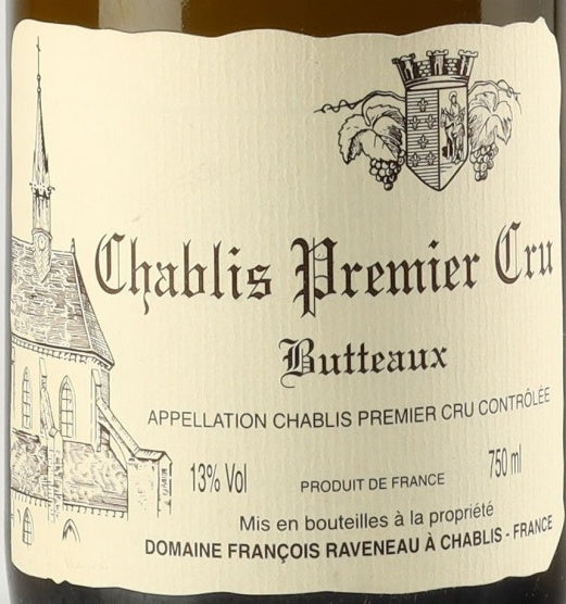 Domaine Francois Raveneau Chablis Premier Cru Butteaux 2021 AOC 0,75l — этикетка вина, иллюстративное изображение