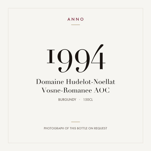 Domaine Hudelot-Noellat Vosne-Romanee 1994 AOC 1,5l, ブルゴーニュ — ANNOヴィンテージカード。実際のボトルの写真はご要望に応じてご用意します