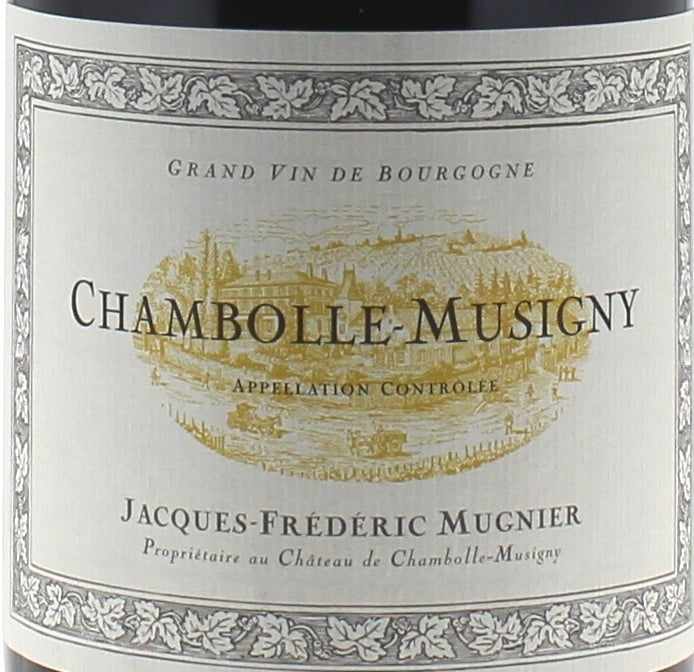 Domaine Jacques-Frederic Mugnier Chambolle-Musigny 2023 AOC 0,75l — этикетка вина, иллюстративное изображение